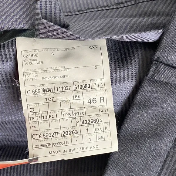 Tom Ford Wool Dress Pants Men’s Size 46 R